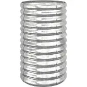 vidaXL Jardinière de jardin Acier galvanisé 40x40x68 cm Argenté
