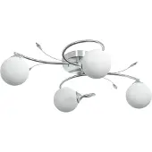 vidaXL Deckenlampe mit Glaskugeln um 4xg9