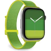 SBS Bracelet de montre pour Apple Watch 38/40/41 mm avec fermeture velcro (38 mm, 40 mm, 41 mm, Métal, Nylon), Sangles de montre, Vert