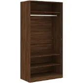 vidaXL Armoire à vêtements aspect chêne brun 100x50x200 cm Bois composite