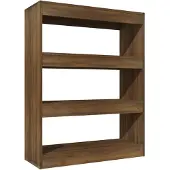 vidaXL Bibliothèque/Séparateur de pièce chêne marron bois d'ingénierie