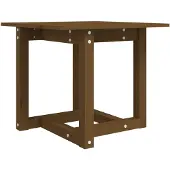 vidaXL Table basse marron miel 50x50x45 cm pin massif
