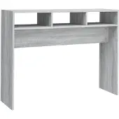 vidaXL Table console Sonoma gris 105x30x80 cm Bois d'ingénierie