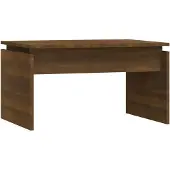 vidaXL Table basse marron imitation chêne 68x50x38 cm Bois composite