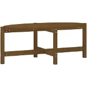 vidaXL Table basse marron miel 118x63x45 cm Pin massif