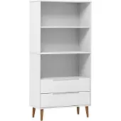 vidaXL Bibliothèque MOLDE Blanc 85x35x170,5 cm Bois massif de pin