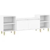 vidaXL Armoire TV blanche 160x35x55 cm Bois composite
