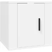 vidaXL Meuble TV mural blanc 40x34,5x40 cm