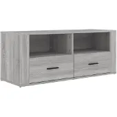 vidaXL Armoire TV Gris Sonoma 100x35x40 cm Bois composite