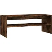 vidaXL Table basse chêne fumé 100x40x40 cm bois composite
