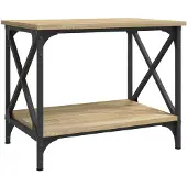 vidaXL Table d'appoint chêne Sonoma 55x38x45 cm Matériau dérivé du bois