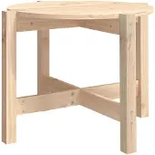 vidaXL Table basse Ø 62,5x45 cm pin massif