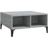 vidaXL Table basse Gris Sonoma 60x60x30 cm Bois composite