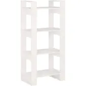 vidaXL Bibliothèque/Séparateur de pièce Blanc 60x35x125 cm Bois massif