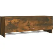 vidaXL Armoire chêne fumé 100x32,5x35 cm Bois composite
