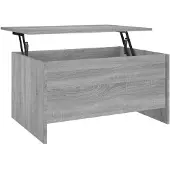 vidaXL Table basse Gris Sonoma 80x55,5x41,5 cm Bois composite