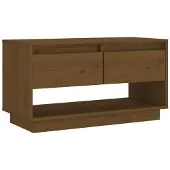 vidaXL Armoire TV brun miel 74x34x40 cm Pin massif