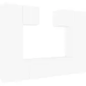 vidaXL Ensemble de 6 meubles TV blanc en bois composite