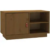 vidaXL Armoire TV brun miel 70x34x40 cm Pin massif