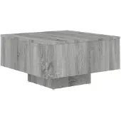 vidaXL Table basse Gris Sonoma 60x60x31,5 cm Bois composite