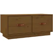 vidaXL Armoire TV brun miel 80x34x35 cm pin massif
