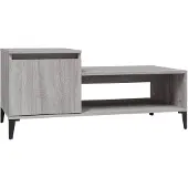 vidaXL Table basse Gris Sonoma 100x50x45 cm Bois composite