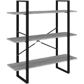 vidaXL Bibliothèque Sonoma gris 100x30x105 cm Bois d'ingénierie