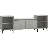 vidaXL Armoire TV gris béton 160x35x55 cm Bois composite