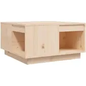 vidaXL Table basse 60x61x32,5 cm pin massif