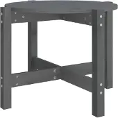 vidaXL Table basse Gris Ø 62,5x45 cm Pin massif