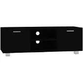 vidaXL Armoire TV noire 120x40,5x35 cm Bois composite