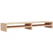 vidaXL Support d'écran 100x24x13 cm pin massif