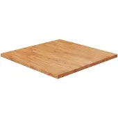 vidaXL Dessus de table carré Marron clair70x70x2,5cm Bois chêne traité