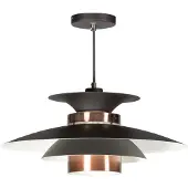 Good&Mojo Lampe à suspension robuste Potenza 50cm bronze marron