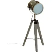 Atmosphera LAMPE DE TABLE Ebor 68cm STYLE VINTAGE fer bois