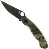 Spyderco Couteau pliant Military, Digital Camo, noir