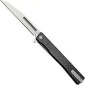 Ocaso Couteau pliant Solstice Wharncliffe Satin, Carbon Fibre