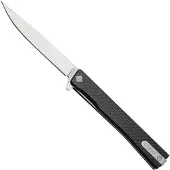 Ocaso Couteau pliant Solstice Straight Satin, Carbon Fibre