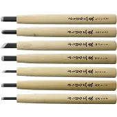 Yoshiharu Y-7 Mitomoto couteaux à bois japonais, set de 7
