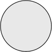 vidaXL Miroir mural Noir Ø 50 cm Rond