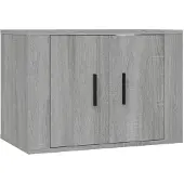vidaXL Armoire TV murale Gris Sonoma 57x34,5x40 cm