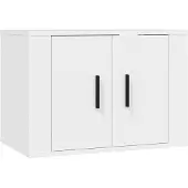 vidaXL Armoire TV murale blanche 57x34,5x40 cm