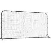 vidaXL Rebond de football noir 366x90x183 cm HDPE