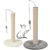 Zolux Griffoir pour chat avec jouet 63 cm - gris