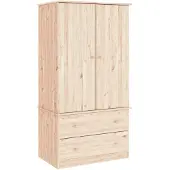 vidaXL - Armoire - ALTA - 90x55x170 - cm - Massif - Bois de pin