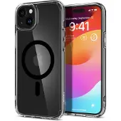 Spigen Coque Ultra Hybrid MagSafe Apple iPhone 15 - Noir