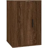 vidaXL Armoire TV murale marron imitation chêne 40x34,5x60 cm