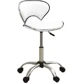 vidaXL Chaise de bureau blanc similicuir