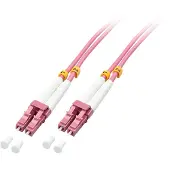 Lindy - Câble de raccordement - LC multi-mode (M) - LC multi-mode (M) - 10,0m - fibre optique - 50/125 microns - OM4 - sans halogène - violet (46344)