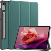 IMoshion Coque tablette Trifold pour Lenovo Tab P12 - Vert foncé